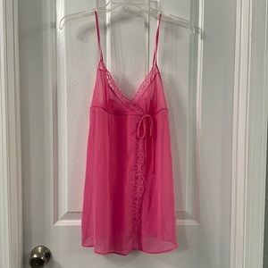 Victoria’s Secret Pink Baby Doll Lingerie size XS Adjustable Straps Unlined NWOT